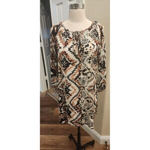 Glam‎ Brand Mini Dress Tribal Design Size Small